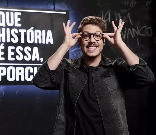 Que História É Essa, Porchat? (22) traz Anderson Di Rizzi, Cláudia Abreu e Renata Sorrah em uma noite de risadas, viagens e confusões inesquecíveis