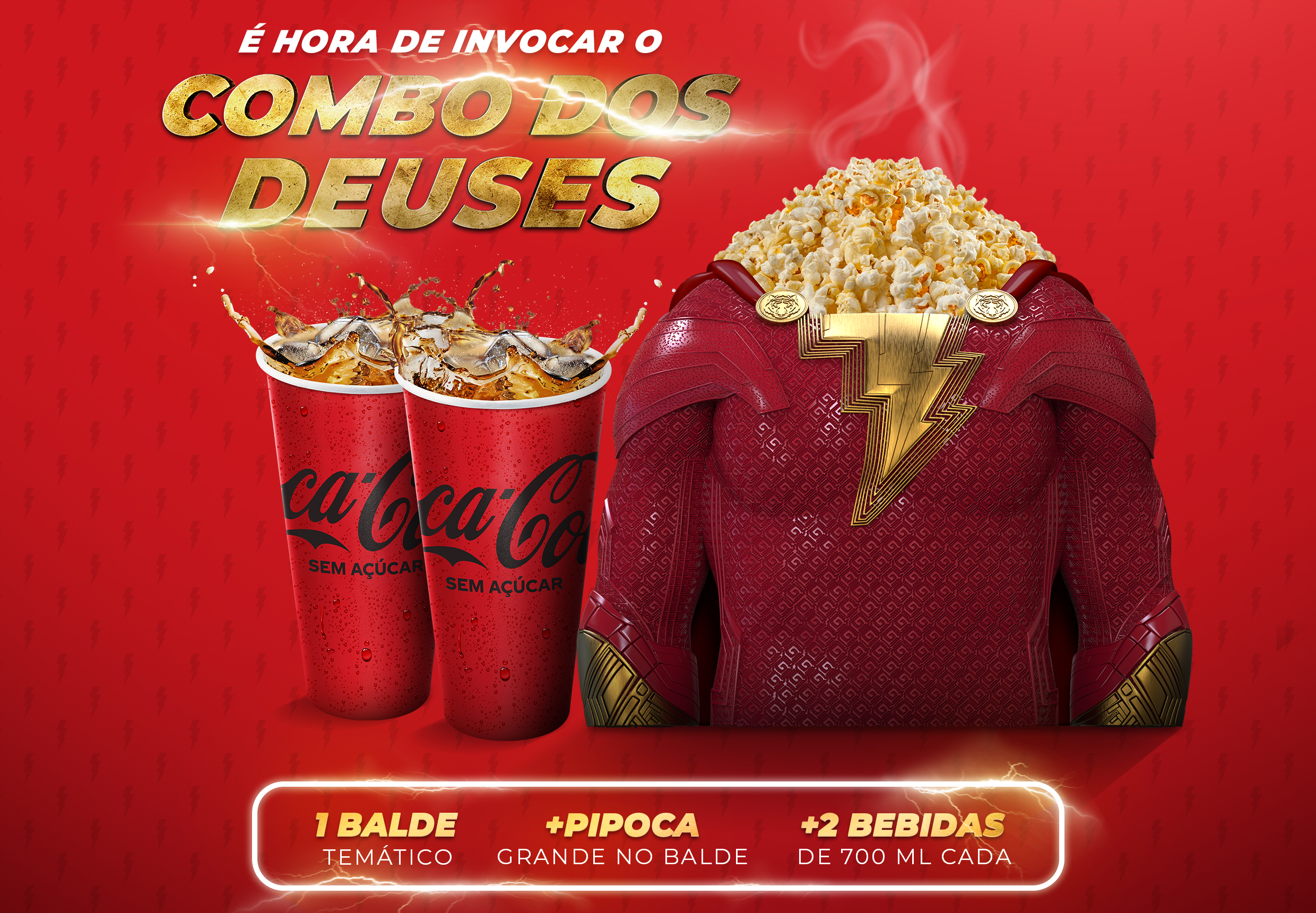 Cinépolis divulga combo exclusivo de Shazam! Fúria dos Deuses
