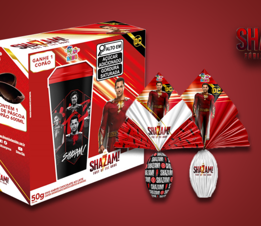 Divino Vício Chocolates lança ovos de páscoa de Shazam! Fúria dos Deuses