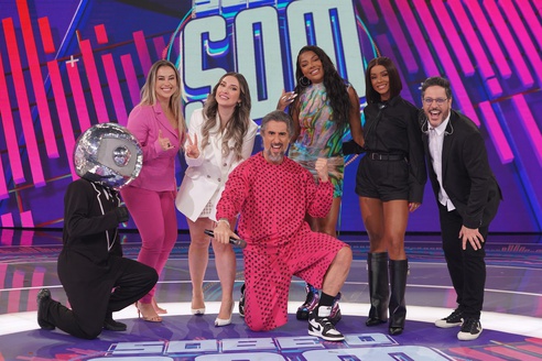Ludmilla, Bruna Gonçalves e Amanda Meirelles no 'Caldeirão com Mion'