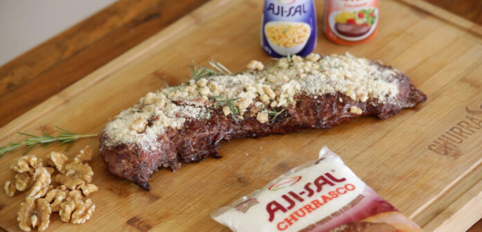 Receita de Fraldinha com Crosta de Alho