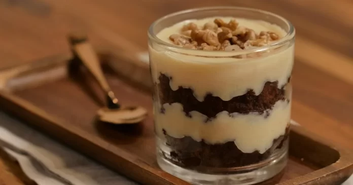 Receita de Pavê de Brownie Maltado