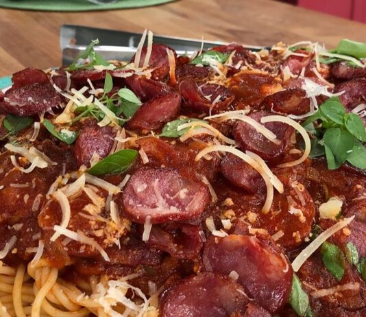 Melhor da Tarde 13/09/2023 Receita Macarrão com Linguiça Calabresa de Mirella Santos