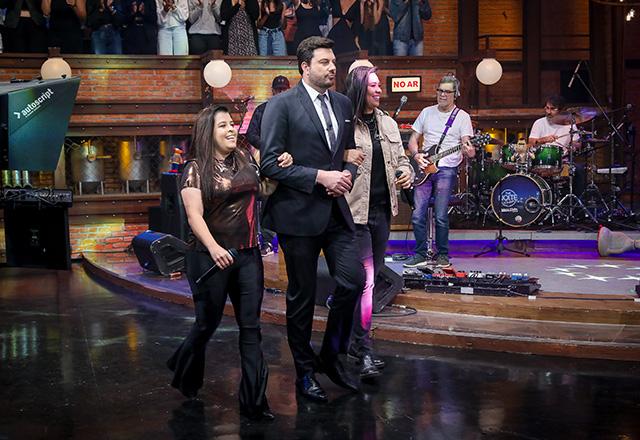 Rayane, Rafaela e Danilo Gentili