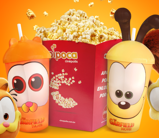 Cinépolis apresenta combo colecionável de Garfield: Fora de Casa