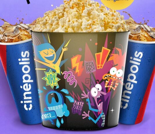 Divertida Mente 2 ganha balde de pipoca temático na Cinépolis