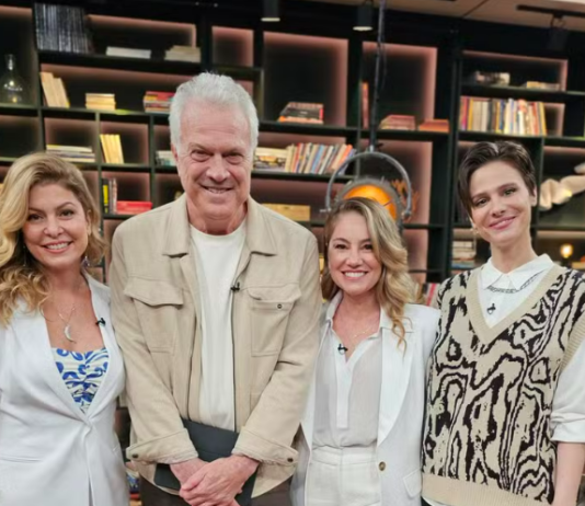 Juliana Baroni, Bárbara Borges e Stephanie Lorenço participam do Conversa com Bial