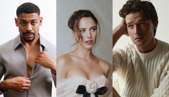 Aaron Pierre, Margaret Qualley e Patrick Schwarzenegger