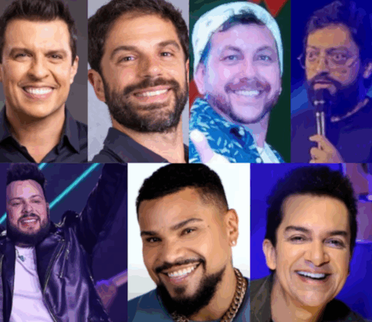 Acerte ou Caia! de hoje (10) recebe Carlinhos Aguiar, Ceará, Duda Nagle, Fernando Caruso, Gustavo Moura e Rafael, Naldo Benny, Regis Danese e Rezende