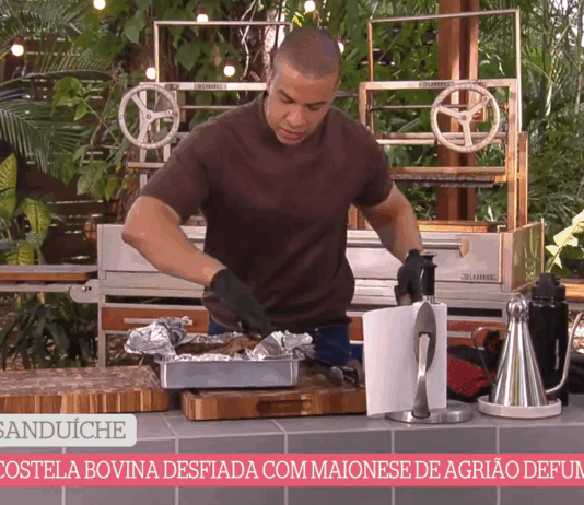 É de Casa (23/08) ensina receita de sanduíche de costela bovina desfiada com maionese de agrião e creme de provolone