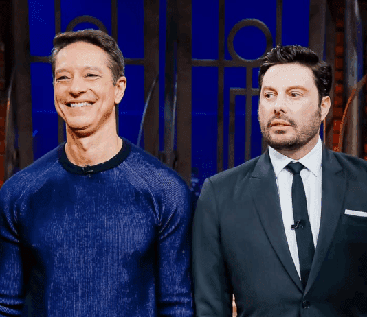 No The Noite com Danilo Gentili desta terça (21), Sérgio Aguiar conta histórias do jornalismo e paixão pelo esporte