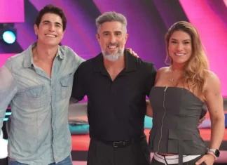 Priscila Fantin e Reynaldo Gianecchini se reencontram no Caldeirão com Mion e relembram grandes momentos da TV Globo
