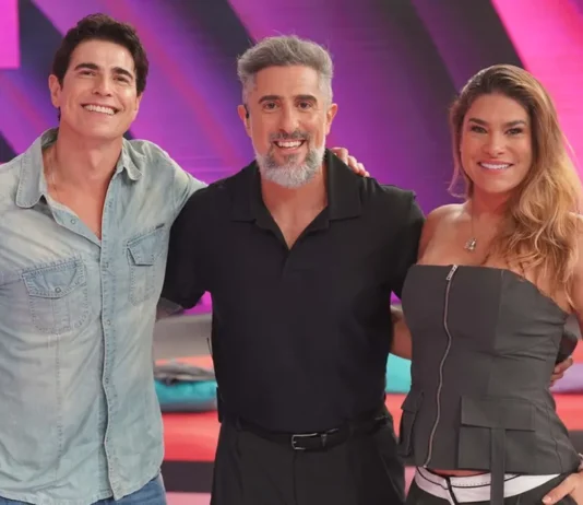 Priscila Fantin e Reynaldo Gianecchini se reencontram no Caldeirão com Mion e relembram grandes momentos da TV Globo