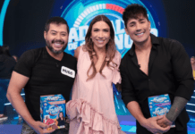 Programa Silvio Santos com Patricia Abravanel (5) traz Jogo das 3 Pistas com Ju Knust e Leonardo Miggiorin e disputa musical com Ícaro e Gilmar e Humberto & Ronaldo