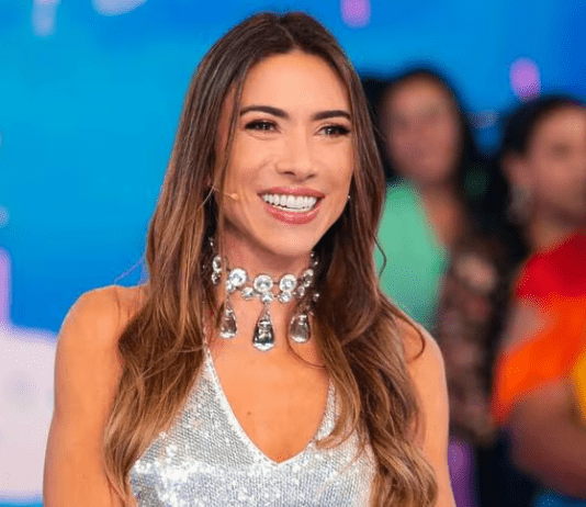 Programa Silvio Santos com Patrícia Abravanel (12) recebe Patrícia de Sabrit e Felipe Folgosi no Jogo das 3 Pistas, Adriana Bombom no Nada Além de 1 Minuto e Câmeras Escondidas inéditas