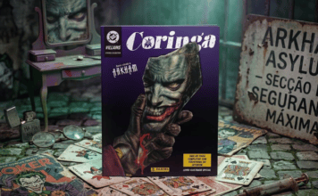 Panini coloca Coringa e vilões do Batman dentro do Asilo Arkham em novo álbum de figurinhas